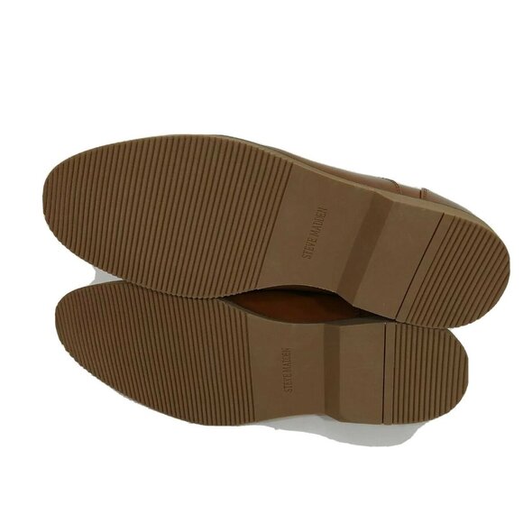 Steve Madden Onan Leather Oxford Shoes Men Size 10.5 Brown Lace Up Rubber Sole - Picture 8 of 10